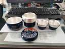 琺瑯彩鎏銀一壺三人杯日式便攜旅行茶具套裝便攜包功夫茶具銀杯子 琺瑯彩鎏銀旅行茶具-霽藍 曬單實(shí)拍圖