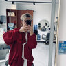 才俏夾克男春秋季美式酒紅色不規(guī)則高街短款外套男潮牌寬松棒球服 紅色 3XL 【150-170斤】 曬單實拍圖