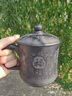 玖晟祥宜興茶杯紫砂杯蓋杯手工百福杯主人杯單杯 辦公家用泡茶杯喝水杯 石黃 竹節(jié)百福杯500ml 曬單實(shí)拍圖