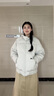 DXOT2025新款百搭棉服女冬季感韓系簡約百搭寬松學(xué)生加厚情侶棉衣外套 杏色 M 建議95-110斤 曬單實拍圖