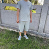 恒源祥休閑運動套裝男夏季純棉短袖t恤男60歲中老年人半袖70短褲兩件裝 灰色圓領(短袖+短褲) 2XL -建議120-140斤 曬單實拍圖