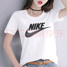 耐克（NIKE）短袖女T恤 夏季新品運(yùn)動衫時尚寬松跑步休閑透氣純棉體恤上衣 DX7907-100/經(jīng)典款白色/新貨力薦 L (165/88A) 曬單實(shí)拍圖