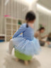 舞東方兒童舞蹈服女童練功服秋冬季中國舞跳舞芭蕾舞裙幼兒長(cháng)袖演出服裝 淺藍色【長(cháng)袖】 110  (高105-110cm 重25-33斤) 曬單實(shí)拍圖