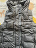 啄木鳥(niǎo)羽絨棉馬甲女2025秋冬新款韓版時(shí)尚連帽棉衣背心外穿坎肩馬夾外套 黑色 L 115-130斤 曬單實(shí)拍圖