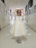 G.DUCKKIDS小黃鴨女童連衣裙2025唐裝春秋女孩公主裙兒童裙子春裝中國風(fēng)春季 香檳長(cháng)袖(春秋款) 150 cm 曬單實(shí)拍圖