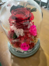JoyFlower永生花玻璃罩礼盒玫瑰花母亲节520情人节礼物结婚送女生朋友老婆 实拍图