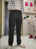 東楓日系復古工裝休閑褲簡(jiǎn)約百搭純色小腳長(cháng)褲時(shí)尚潮流純棉褲子男 黑色 31 曬單實(shí)拍圖