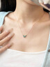 Grace Girl18K金蝴蝶項鏈孔雀石招財輕奢高級設計感簡(jiǎn)約甜美禮物 18K金孔雀石蝴蝶項鏈 曬單實(shí)拍圖