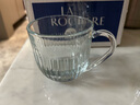 LA ROCHERE法國進口把手玻璃杯 茶杯咖啡杯喝水杯豎條紋耐熱水杯辦公室商務 矮款把手杯(整盒普盒) 270ml 6只 曬單實拍圖
