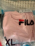 FILA斐樂(lè )情侶款男士女士針織短袖衫夏季小狗刺繡休閑T恤針織衫 微風(fēng)粉-PK XL 180/100A 曬單實(shí)拍圖