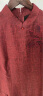 梵蒂沃（FANDIWO）品牌龟裂纹香云纱连衣裙夏季新款绣花中式复古桑蚕丝真丝改良旗袍 红色（香云纱） L 晒单实拍图