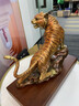 MOREISAN銅老虎擺件工藝品家居辦公室玄關(guān)裝飾虎年吉祥物送開業(yè)禮物 虎虎生威彩銅帶底座21*10*18cm 曬單實(shí)拍圖