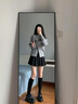 HIPPATIA百褶裙女2025秋季新款高腰顯瘦學院風JK半身制服裙大碼a字短裙爵士黑 【秋冬款MN001】M (建議95-105斤) 曬單實拍圖