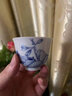 九土手繪青花品茗杯陶瓷仿古茶杯薄胎手作主人杯功夫茶具花卉單杯 款式一 曬單實(shí)拍圖