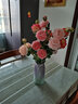 迷.妝牡丹仿真花絹花室內(nèi)假花干花玫瑰花花束餐桌花擺設(shè)客廳裝飾花擺件 8支牡丹（香檳粉紅奶粉玫紅 曬單實拍圖
