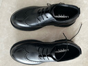 老人頭（LAORENTOU）皮鞋男鞋商務(wù)休閑大頭皮鞋高檔布洛克品牌正裝鞋 LA11366 黑 40  曬單實(shí)拍圖