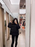 妃莉杋（FeiLiFan）羽絨棉服女2024新款冬季韓版時(shí)尚寬松小個(gè)子加厚棉衣棉襖外套女 黑色 M（100-115斤） 曬單實(shí)拍圖