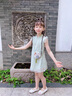 FNJ KIDS童裝女童旗袍連衣裙2025夏季中國風寶寶網(wǎng)紗裙子 米色 110 cm (建議身高100-110cm) 曬單實拍圖