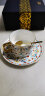 中国国家博物馆缠枝纹咖啡杯喝水茶杯碟子勺子套装创意文创水杯陶瓷生日礼物 粉彩 晒单实拍图