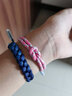 RASTACLAT 果凍系列潮流情侶男女小獅子手鏈?zhǔn)掷K情人節(jié)禮物 BLURRED MAGENTA迷你繩結(jié)款 曬單實(shí)拍圖