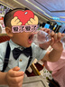 蘿卜唄唄（LUOBOBEIBEI）兒童禮服男童春夏季英倫條紋背帶褲襯衫套裝 綠色襯衫四件套 120 曬單實(shí)拍圖