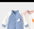 迪迪熊日記（DIDIXIONGRIJI）2件裝嬰兒衣服秋冬長(cháng)袖舒絨連體衣0-12個(gè)月純棉新生兒寶寶春秋裝6 (長(cháng)袖舒絨)小鴨子+小可愛(ài) 80CM適合體重19-23斤內 曬單實(shí)拍圖