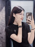 GUOU古歐手表女表品牌時(shí)尚潮流氣質(zhì)高檔方形女款女式高中學(xué)生防水皮帶石英新款商務(wù)女士腕表 時(shí)尚黑 曬單實(shí)拍圖