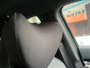 舒倚安汽車(chē)頭枕車(chē)用靠枕頸枕靠墊四季高檔車(chē)內座椅枕頭護腰墊護頸枕腰靠 【愛(ài)心頭枕+花瓣腰靠】 神秘黑1套 曬單實(shí)拍圖