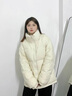 WHIM NASA男士輕薄羽絨服男女情侶短款潮牌冬季新款保暖百搭外套男寬松韓版 米白 L 曬單實拍圖