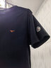 七匹狼短袖T恤男夏季絲光棉上衣青年休閑LOGO體恤男裝 黑色 175/52A/XL 曬單實(shí)拍圖