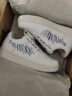 佐館男鞋潮流涂鴉運動(dòng)板鞋男秋冬季新款小白鞋學(xué)生百搭低幫休閑鞋子男 白藍色 37 曬單實(shí)拍圖