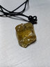 天然黃水晶吊墜原石未打磨隨形項鏈毛衣鏈簡(jiǎn)約小眾風(fēng)格情侶吊墜男女款 一顆（消磁石+收納袋） 曬單實(shí)拍圖
