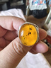 俏歌天然琥珀蟲珀戒指 女士款 波羅的海原礦琥珀蜜蠟昆蟲指環(huán) 5.51克 曬單實拍圖
