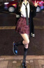 唐努烏（Tang Nu wu）【7件套】電競少女jk制服正學(xué)生百褶格裙校服日系正統(tǒng)學(xué)院風(fēng)短裙 沙華【全7件套】 S【75-90斤】 曬單實拍圖