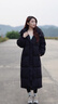 GAP女裝秋冬洋氣立領(lǐng)連帽長(zhǎng)款羽絨服純色簡(jiǎn)約保暖外套680505 曬單實(shí)拍圖