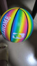 BALLHOME彩虹籃球軟皮耐磨7號男女生標準室內外訓練專(zhuān)用兒童禮物成人藍球 七色彩虹球-黑溝 5號幼兒/小學(xué)生籃球 曬單實(shí)拍圖