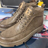 Jeep吉普雪地靴男冬季加絨加厚棉鞋男東北戶(hù)外保暖皮毛一體馬丁靴男 卡其色-加絨(皮鞋碼) 41 曬單實(shí)拍圖