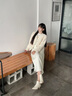香影小香風(fēng)毛絨外套女秋冬裝2024新款千金感羊羔毛風(fēng)短款仿生皮草 米色 S 曬單實拍圖