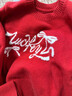 森馬（Semir）毛衣女短款蝴蝶結(jié)少女感2025春季圓領(lǐng)正肩套頭衫顯瘦109125107005 曬單實拍圖