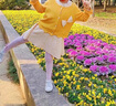 G.duck小黃鴨針織女童套裝春秋洋氣韓版洋氣兒童套裝女毛衣連衣裙森系 黃色套裝 兩件套 120 建議身高110CM-120cm左右 曬單實(shí)拍圖