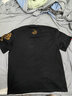 棉致短袖T恤男棉刺繡潮牌寬松夏季薄款男士新款半袖體恤衫 2012黑色錦鯉刺繡 4XL 碼 曬單實(shí)拍圖