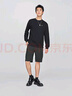 Lee25秋冬新品舒適版圓領(lǐng)小Logo貼布男長(cháng)袖衛衣休閑LMT010832204 黑色 M 曬單實(shí)拍圖