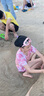 柯帛（KEBO）大框泳鏡防水防霧高清不起霧男士電鍍游泳鏡泳帽套裝女新款 粉色平光泳鏡 曬單實(shí)拍圖