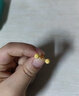 水貝之星黃金耳釘999足金經(jīng)典球形磨砂耳環(huán)耳飾新年送女友七夕三八節禮物 大版 約1.94g 曬單實(shí)拍圖
