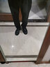 卡帝樂(lè )鱷魚(yú)（CARTELO）厚底德比鞋男士商務(wù)正裝真皮皮鞋男款內增高英倫秋冬加絨大頭鞋子 黑色加絨棉鞋 39 曬單實(shí)拍圖