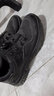 強人3515戶(hù)外休閑鞋男新一代免系鞋帶快速旋轉扣運動(dòng)跑步鞋日常徒步登山訓練男鞋 JD017 黑色 46碼 曬單實(shí)拍圖