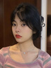 卡瑪倫（KAMALUN）2025新款發(fā)夾后腦勺麥穗抓夾發(fā)卡女成人鯊魚夾發(fā)飾送女友生日禮物 槍灰色+品牌禮盒 曬單實拍圖