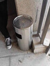 析沐不銹鋼垃圾桶帶蓋垃圾箱商場(chǎng)立式煙灰桶電梯口走廊垃圾筒果皮箱 砂鋼圓形25*61cm【帶內桶】 曬單實(shí)拍圖