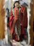 重回漢唐子衿原創(chuàng  )宋制漢服女婚服重工大袖刺繡鳳冠霞帔中式 藏藍霞帔/現貨 M 曬單實(shí)拍圖