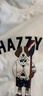 哈吉斯（HAZZYS）男裝 夏款男上衣卡通大狗圖案圓領(lǐng)短袖T恤男ASTZE0BBX69 米黃色OW XL （180/100A 50） 曬單實(shí)拍圖